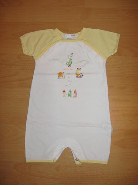 Opaľovačka bielo-žltá, h&m,62