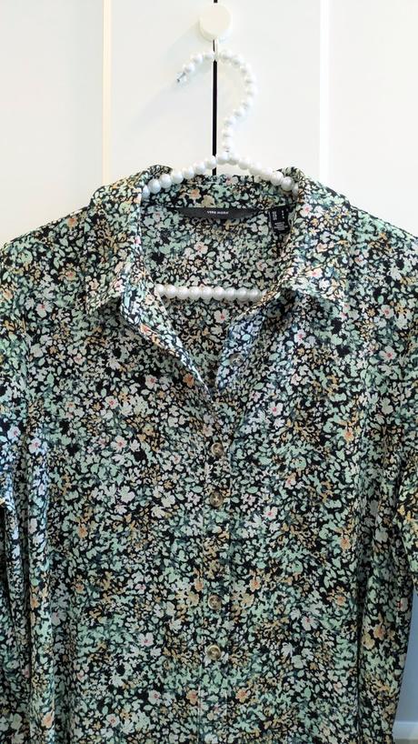 Zelené košeľové šaty vero moda, vero moda,s