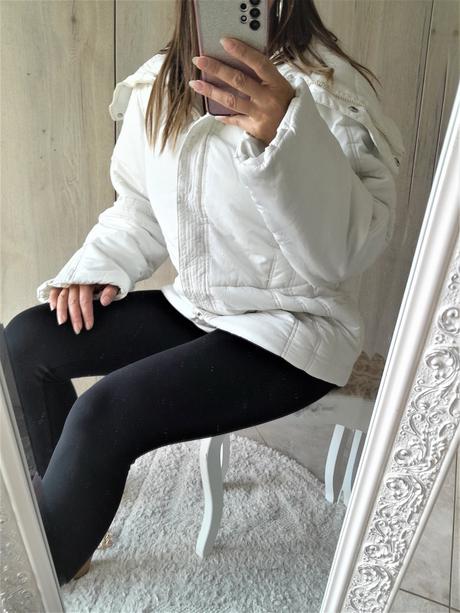 Zimná vetrovka s veľkým golierom-xl, xl