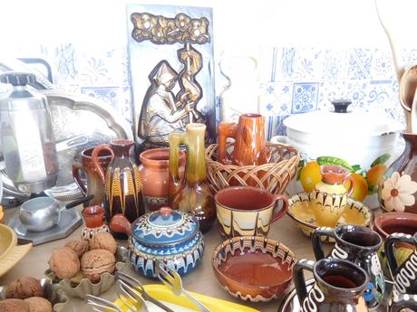 Smalt, keramika, prútené,mlynčeky,,