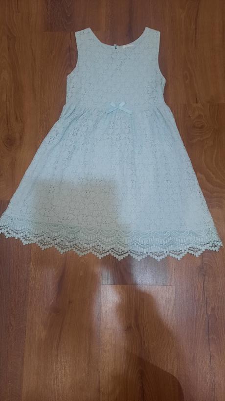 Tyrkysové letné šaty, h&m,140