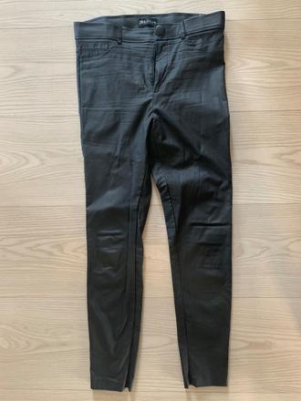 Nohavice kožený vzhľad, zara,l