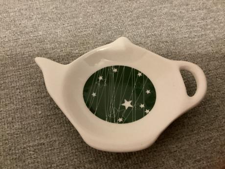 Odkladací tanierik na čajové vrecká,