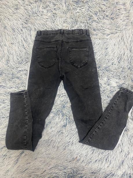 Dievčenské rifle s bielym pásom na boku, reserved,164