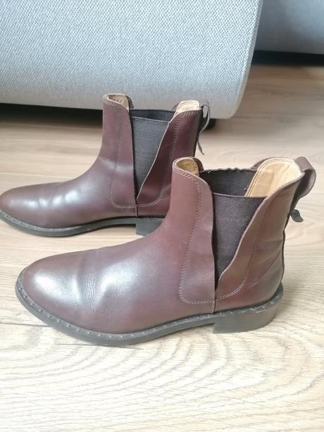 Dámske kožené clenkove topanky gant, gant,37