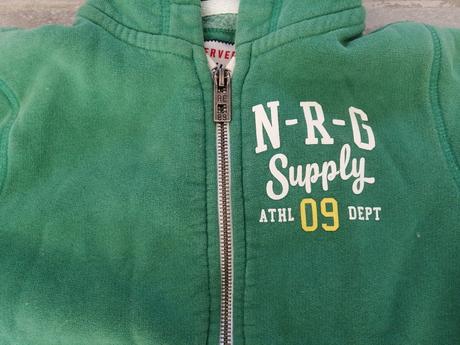 Mikina reserved v104 zelená na zips s kapucnou, reserved,104