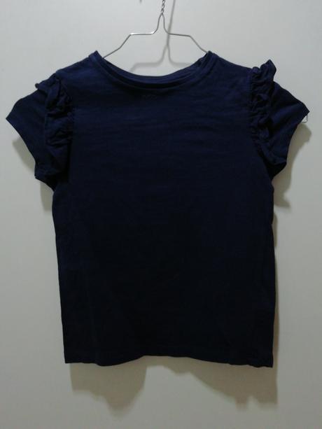 Modré tričko s volánikmi, f&f,110