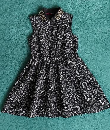 Dievčenské šaty s nápismi 116-122, george,116