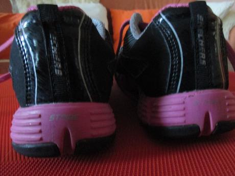 Tenisky skechers s, cierno-sedo-pink, c.37, converse,36