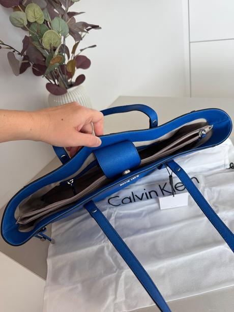 Calvin klein kožená kabelka, calvin klein