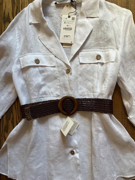 Ľanová košeľa, zara,s