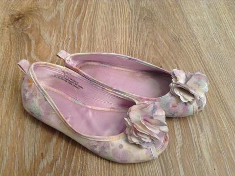 Kvetinkové balerínky h&m veľ 29, h&m,29