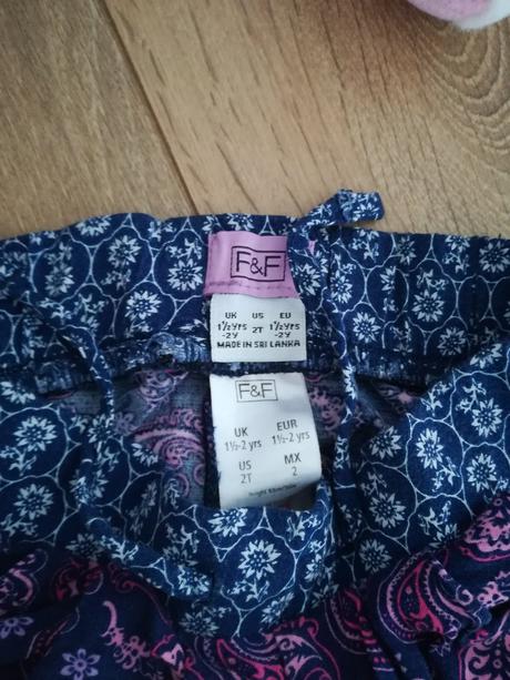 Letné nohavice 1,5-2roky, f&f,86