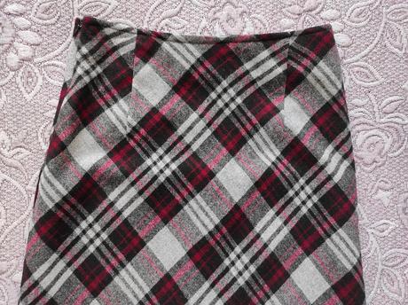 Károvaná maxi sukňa, veľ. s, 36