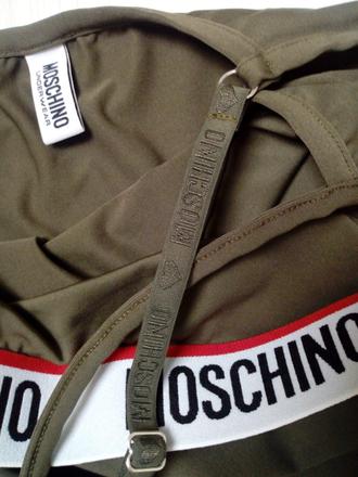 Moschino olivove tielko, s
