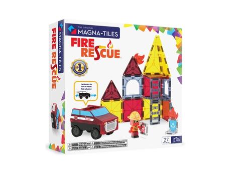 Magna-tiles fire rescue,