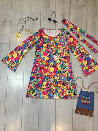 Damsky kostym hippie m,