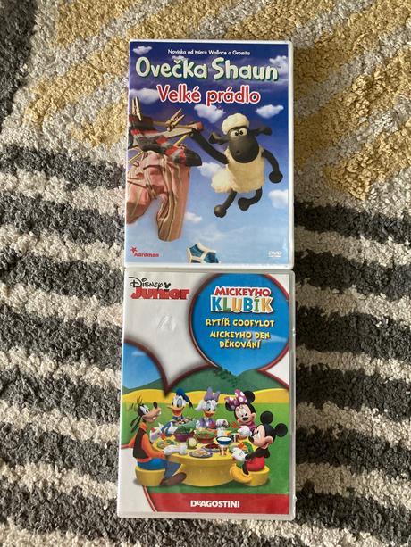 Dvd ovečka shaun velké prádlo, mickeyho klubík, 