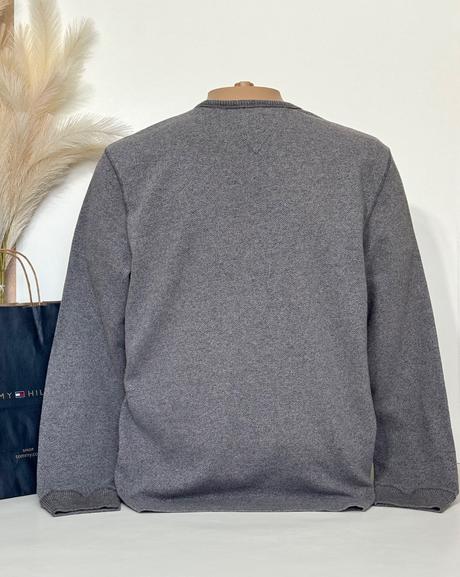 Tommy hilfiger pánsky sveter s vreckom a logom, tommy hilfiger,l