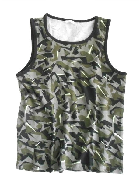 Elastické maskáčové tielko veľ. 134/140, boys,134