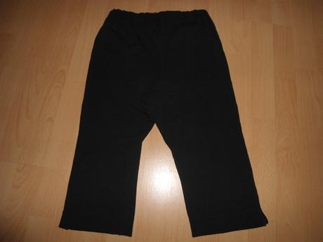 Detske cierne 3/4-ove teplaky, 158