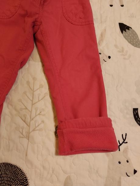 Zateplené dievčenské nohavice 98, lupilu,98