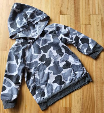 Maskáčová mikina veľkosť 100, 98