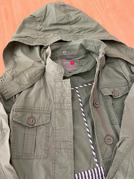 Bunda párka zelená, gate,l