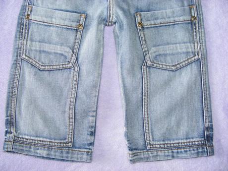 Rifľové bermudy zn. benetton, benetton,110