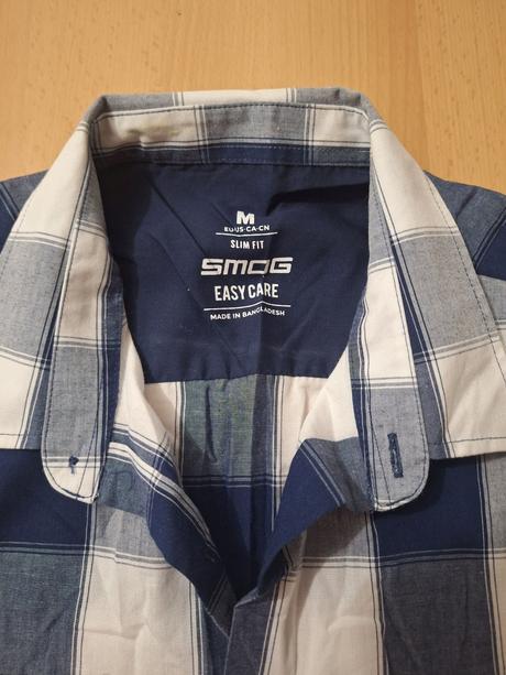 Károvaná košeľa smog - slim fit, veľ. m, m
