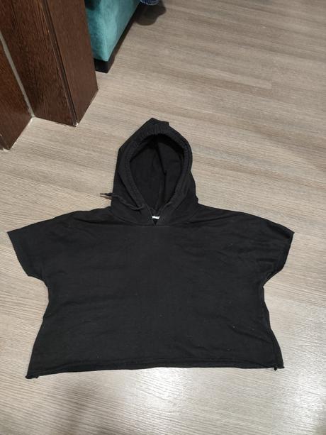 Crop-topová mikina s kapucňou veľ. s, s