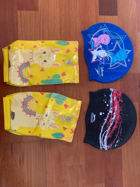 Rukavniky na plávanie + plávania čiapka, 