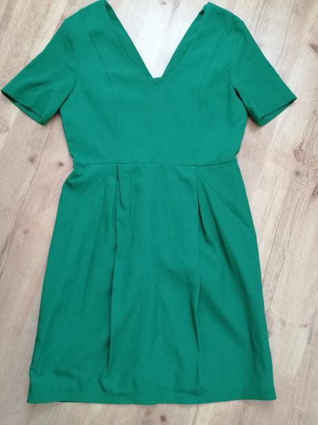 Trávovo zelené šaty, h&m,40