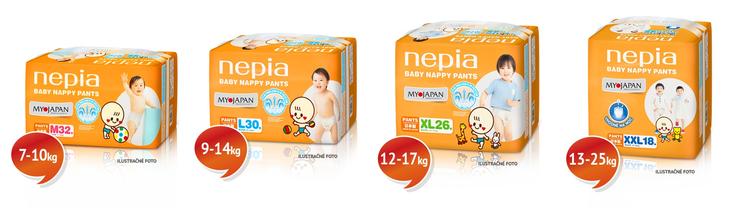 Nohavičkové plienky Nepia Baby Nappy