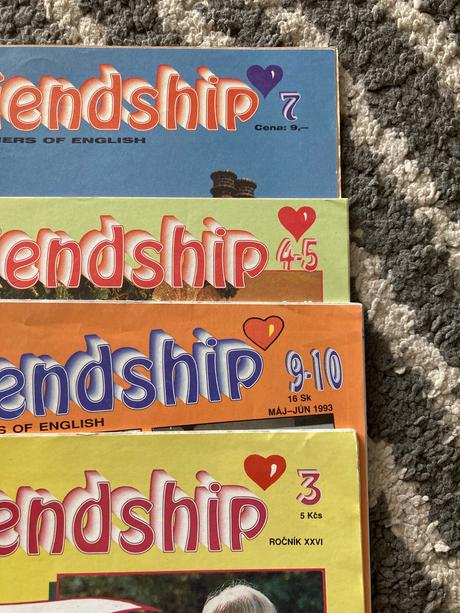 Staré časopisy friendship 4ks, 