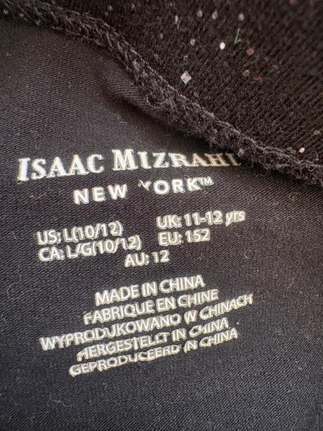 Trblietavé čierne legíny 146, 146