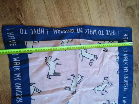 Modro ruzova satka na krk., 