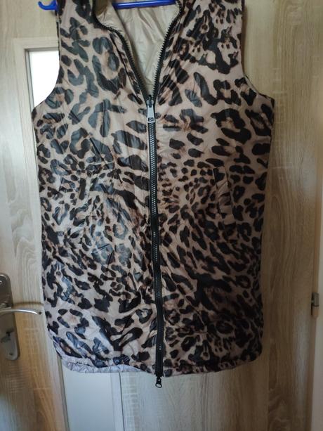 Dámska prechodná bunda obojstranná krémová, m