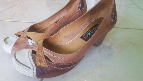 Kozene topanky na opätku, 38