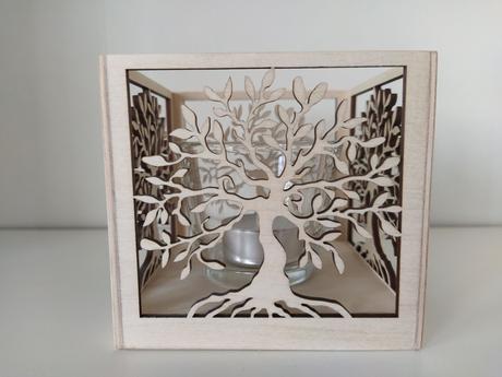 Drevený svietnik strom života, 