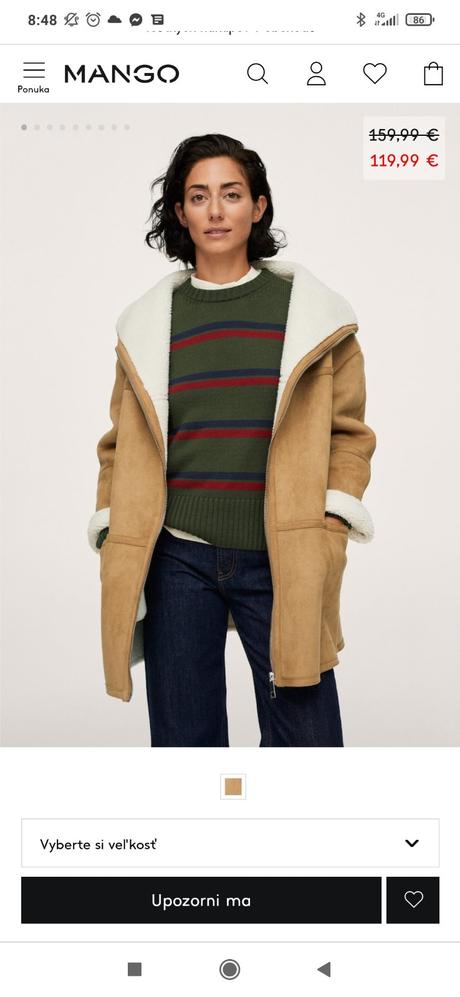 Kabát mango, mango,s / xs