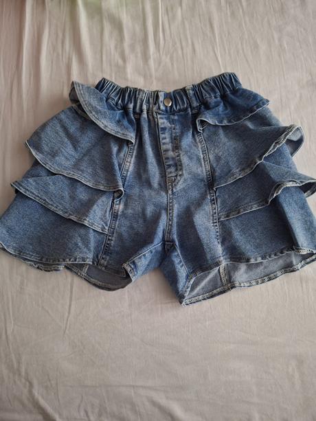 Dievčenské riflové kraťasy, 140