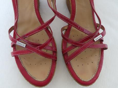 Geox, kožené sandále na platforme, veľ.40, geox,40