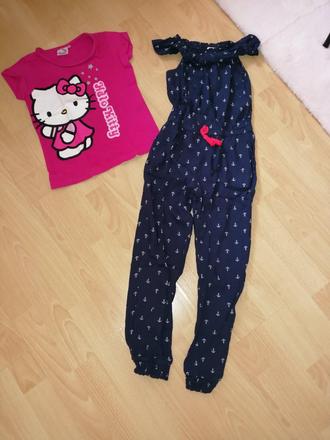 Letný overalík a tričko, 122–134