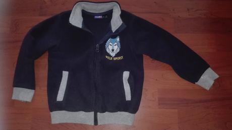 Fleecova mikina na zips, lupilu,98