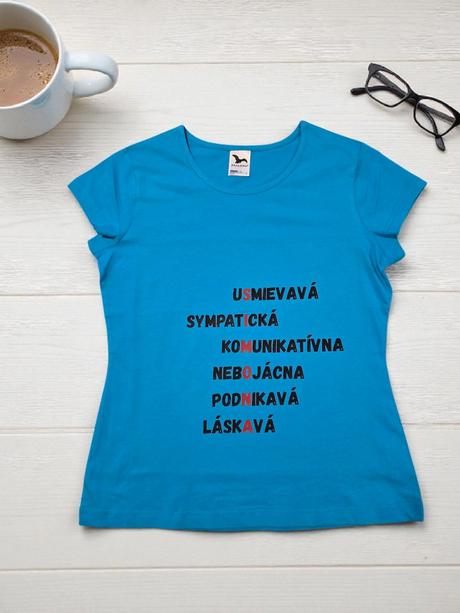 Dámske tričko s vlastným textom, l - xxxl