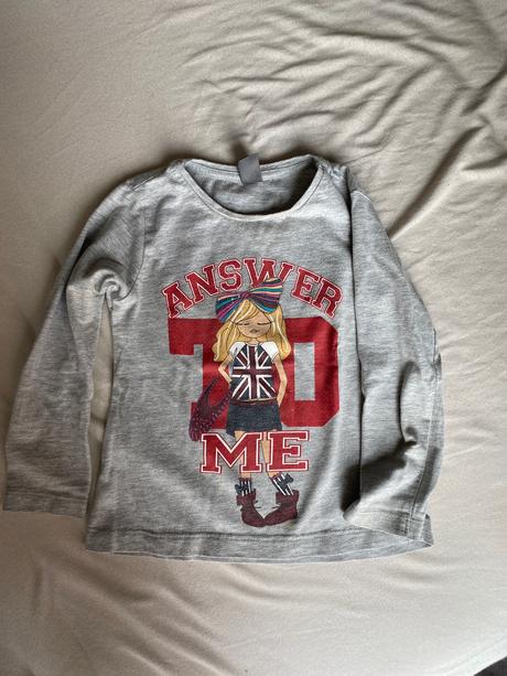 Tricko s dlhým rukavom, zara,98