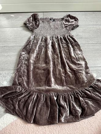 Zamatove saty, h&m,128