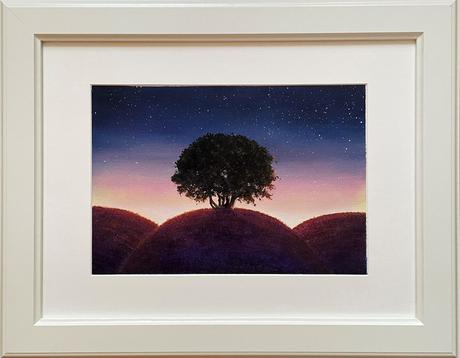 Happy tree iii, olejomaľba,