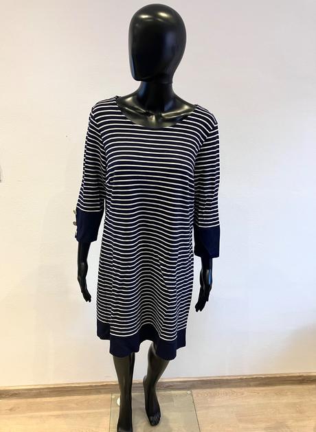 Dámske pásikavé šaty, xl